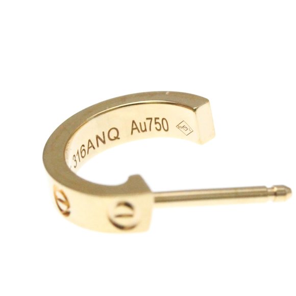 Cartier Baby Love Earrings No Stone Pink Gold (18K) Stud Earrings Pink Gold - Picture 12 of 15